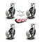 Service Caster 10 Inch Heavy Duty Semi Steel Cast Iron Swivel Caster Set with 2 Swivel Locks SCC-KP92S1030-SSR-BSL-2-S-2 - alternate 5